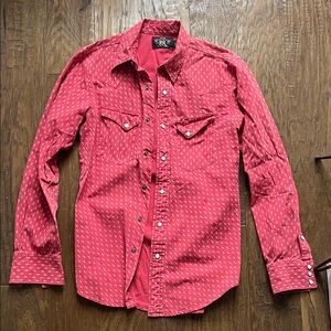 Ralph Lauren Red Casual Button Down Shirt